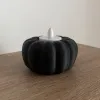Okrągła Dynia Jesienna Świecznik na Tealight LED